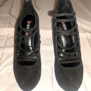 JustFab Black Platform Stilettos 7
